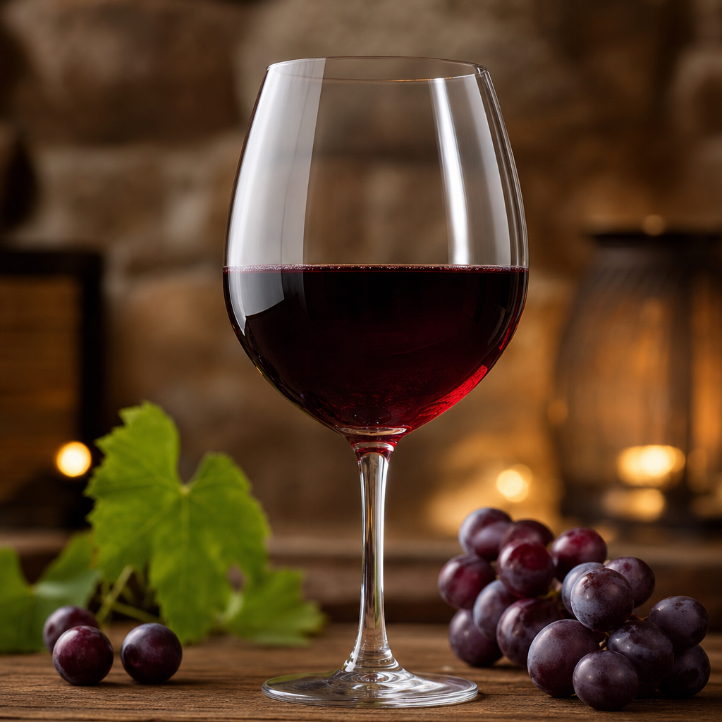 AI Produktbild - Dornfelder Rotwein lieblich