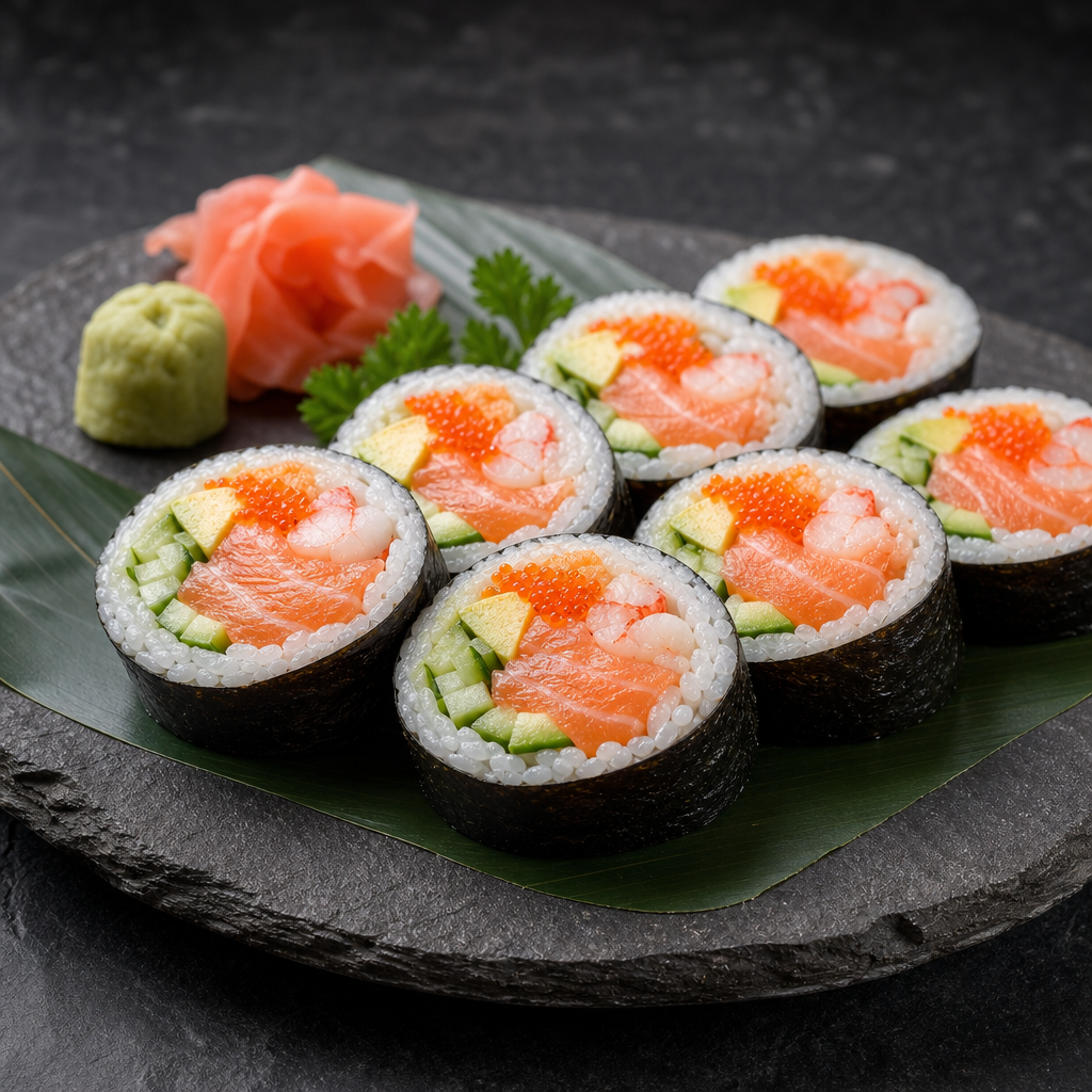 AI Produktbild - Fisch Futo Maki